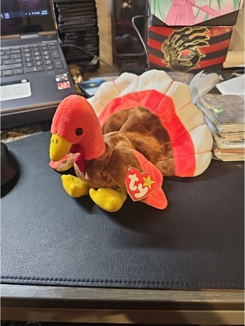 Ty Beanie Baby Gobbles the Turkey DOB November 27, 1996